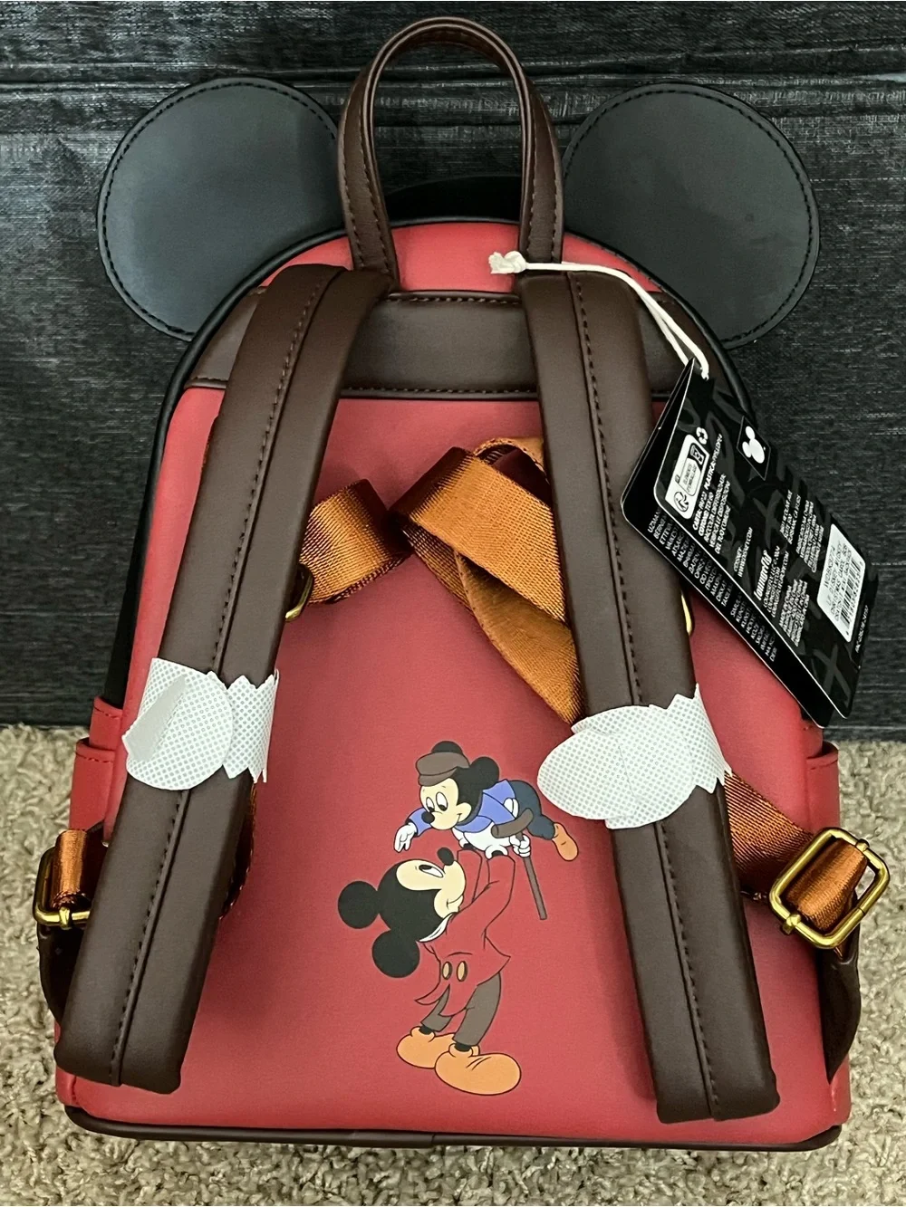 Loungefly Mickey Mouse Bob Cratchit Christmas Carol Backpack